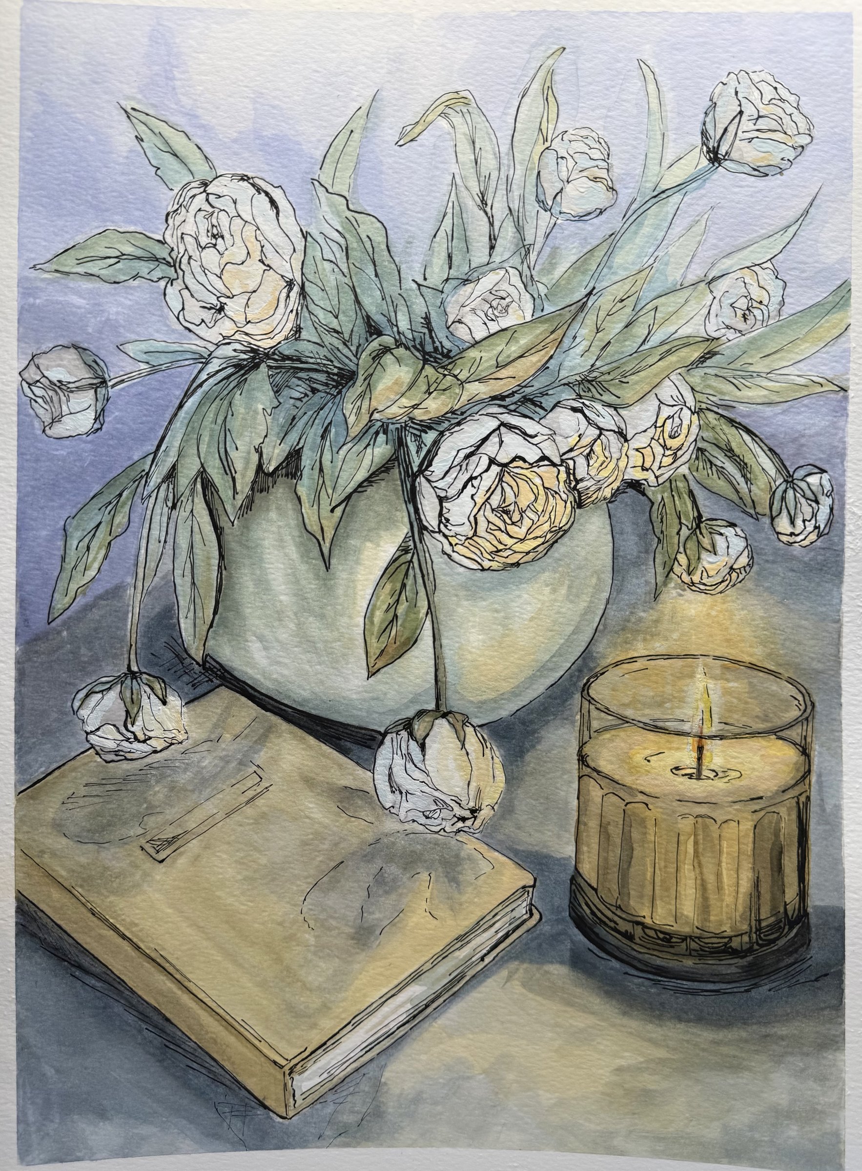 Water media painting, piece 1